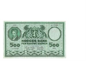 500 kroner 1963. A1723386