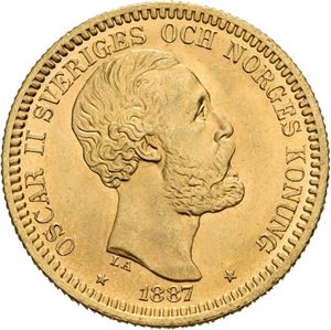 OSKAR II 1872-1907. 20 kronor 1887