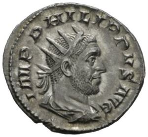 PHILIP I 244-249, antoninian, Roma 248 e.Kr. R: Innskrift på søyle