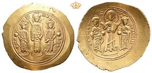 Romanus IV Diogenes, AD 1068-1071, with Eudocia, Michael VII, Constantius and Andronicus. AV histamenon nomisma (4,41 g; 27 mm)