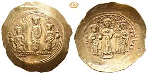 Romanus IV Diogenes, AD 1068-1071, with Eudocia, Michael VII, Constantius and Andronicus. AV histamenon nomisma (4,42 g; 28 mm)