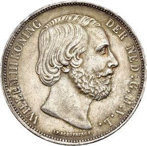 Willem III, 2 1/2 gulden 1872