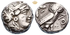 ATTICA, Athens. Circa 353-294 BC. AR tetradrachm (17,08 g).