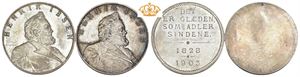 Henrik Ibsen. Sølv og ensidig sølvavslag 27 mm