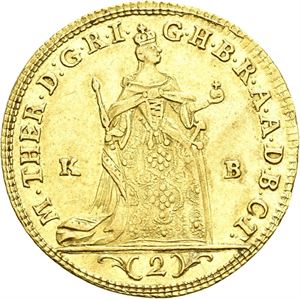 Maria Theresia, 2 dukat 1765, Kremnitz