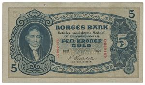 5 kroner 1921. G9166807