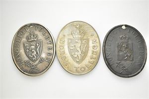 Tolltegn. Lott 3 stk.