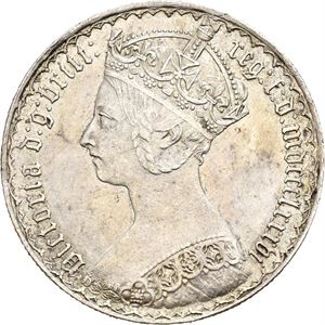 Victoria, gothic florin 1886