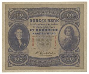 100 kroner 1930. A.8410293