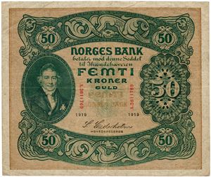 50 kroner 1919. A3611769