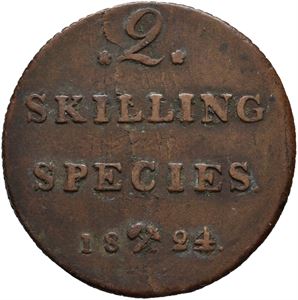 2 skilling 1824/2