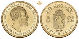 20 kroner/5 species 1875