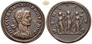 Diocletian. AD 284-305. Æ medallion (38 mm, 30,97 g).