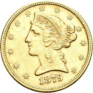 5 dollar 1879 S