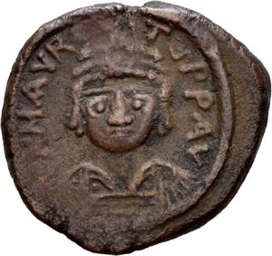 Maurice Tiberius 582-602, Æ decanummium, Condstantinople
