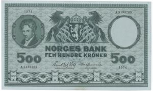 500 kroner 1974 A 5193205.