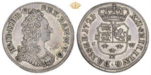 12 skilling 1721 - Prøvemynt