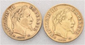 10 francs; 1863 BB og 1868 BB