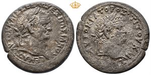 EGYPT, Alexandria. Vespasian, with Titus as Caesar. AD 69-79. Æ drachm (35 mm, 22,00 g).