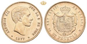 Spania 25 pesetas 1877