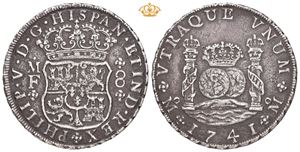 Philip V, 8 reales 1741. MF.