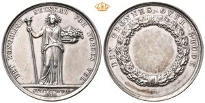 Det grønnes over grøde 1861. Welhaven. Sølv. 40 mm