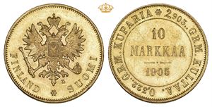 10 markkaa 1905 L