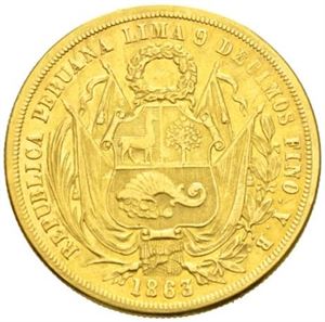 20 soles 1863.