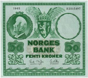 50 kroner 1965. F2315497