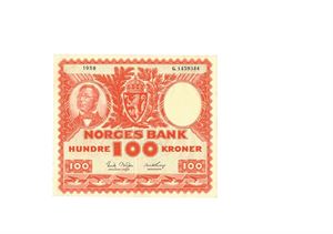 100 kroner 1958. G1459344