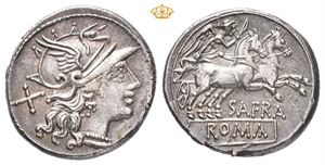 Spurius Afranius. 150 BC. AR denarius (3,57 g)