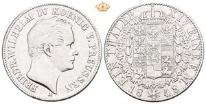 Tyskland 1 thaler 1848 Preussen. Renset.