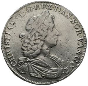 Speciedaler 1676. Ripe på advers/scratch on obverse. S.4