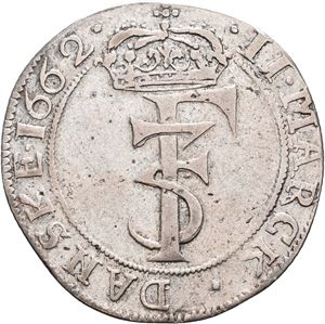 Norge, Frederik III, 2 mark 1662