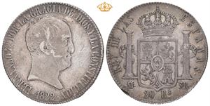 Ferdinand VII, 20 reales 1822. SR. Madrid