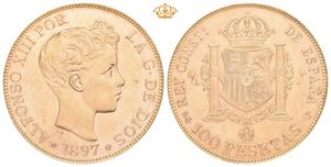 Alfonso XIII, 100 pesetas 1897 (1962)