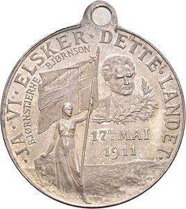 1911. Bjørnson/Nordraak. Sølv
