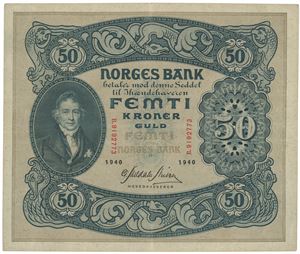 50 kroner 1940. B.9192773