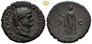 Domitian. As Caesar under Vespasian, AD 69-79. Æ as (10,06 g).
