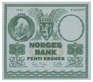 50 kroner 1965. F.0154917