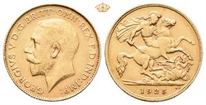 South Africa. George V, 1/2 sovereign 1925