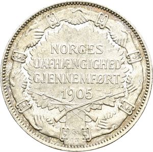 2 kroner 1907, med geværer