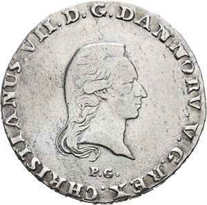 CHRISTIAN VII 1766-1808, KONGSBERG. 1/3 speciedaler 1803. S.2