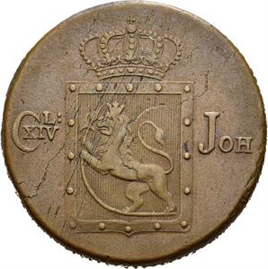 CARL XIV JOHAN 1818-1844, KONGSBERG, 2 skilling 1822