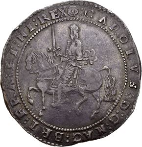 Charles I, crown 1644. Exeter
