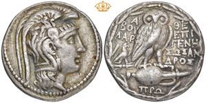 AR Tetradrachm, 139/8 BC
