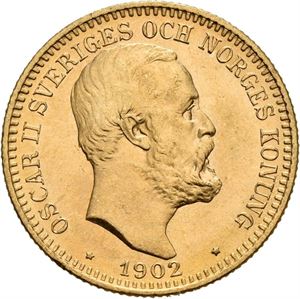 OSKAR II 1872-1907. 20 kronor 1902