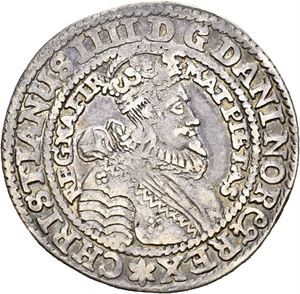 CHRISTIAN IV 1588-1648, CHRISTIANIA, 1/4 speciedaler 1631. S.13