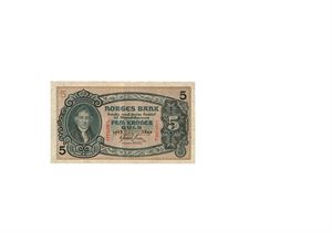 5 kroner 1943. V8205540