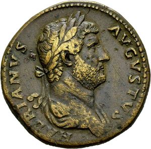 Hadrian 117-138, Æ sestertius, Roma 131 e.Kr. R: Gallei mot venstre